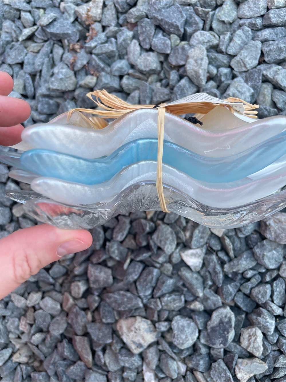 Iridescent Starfish Glass Home Art Accent-Made in Turkey - Picture 4 of 5
